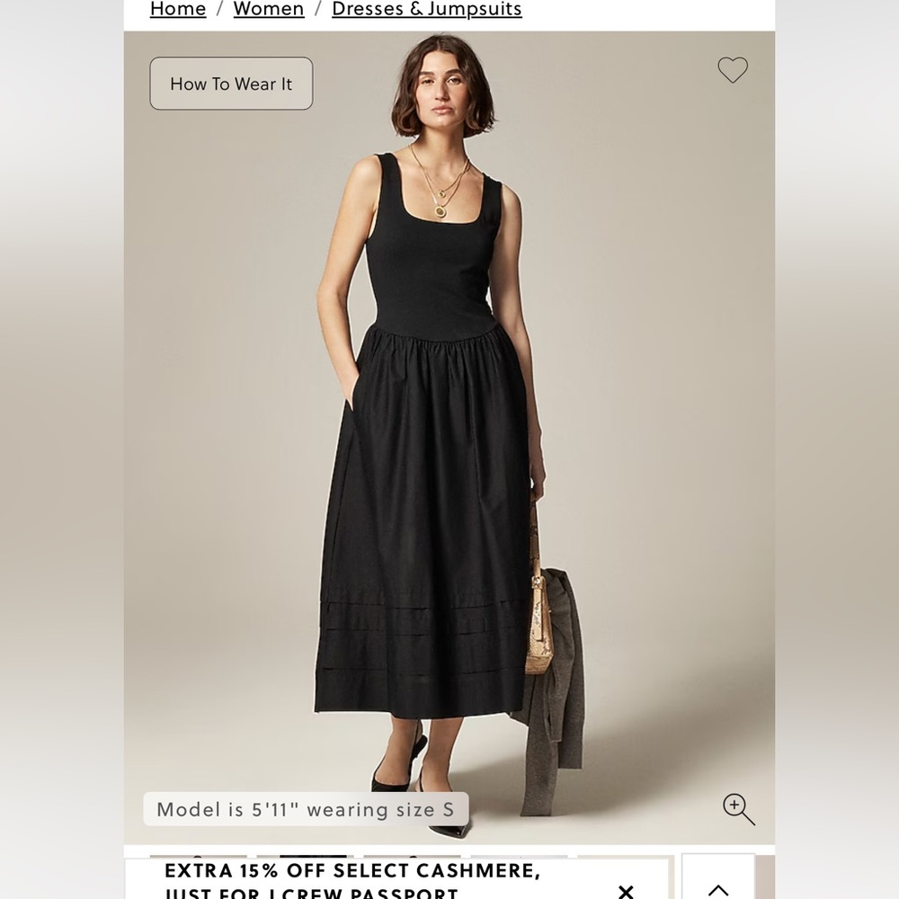 Drop-waist mixy dress